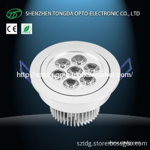 Energy Saving Recessed 7W LED Ceiling Light, 220V LED Down light